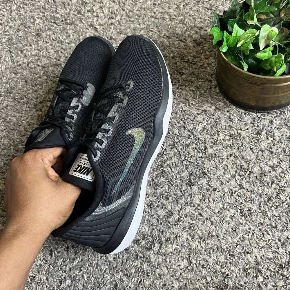 Nike Running Shoes Sneakers Size 9.5 Womens Flex Supreme TR 5 Black Athletic